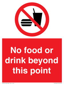 PH10044: No food or drink beyond this point