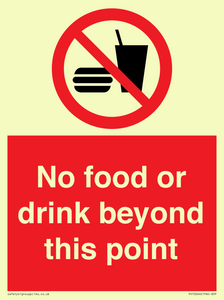 PH10044: No food or drink beyond this point