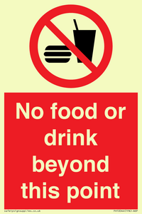 PH10044: No food or drink beyond this point