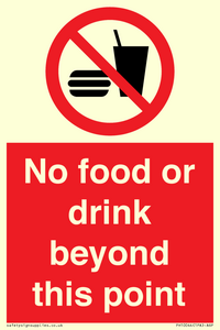 PH10044: No food or drink beyond this point