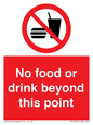 PH10044: No food or drink beyond this point