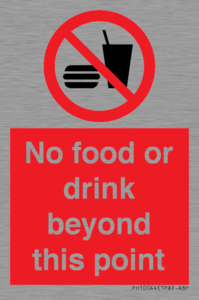 PH10044: No food or drink beyond this point