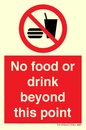 PH10044: No food or drink beyond this point