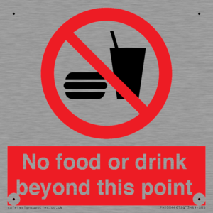 PH10044: No food or drink beyond this point
