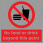 PH10044: No food or drink beyond this point