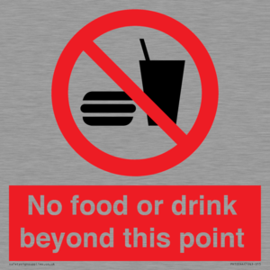 PH10044: No food or drink beyond this point