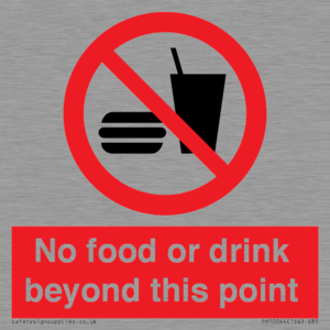 PH10044: No food or drink beyond this point