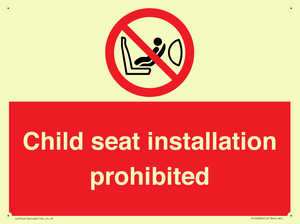 PH12636: Child seat installation prohibited