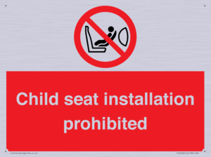 PH12636: Child seat installation prohibited