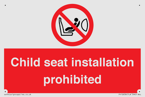 PH12636: Child seat installation prohibited