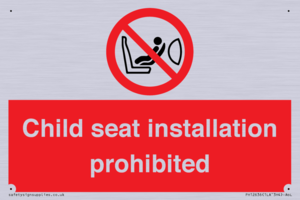 PH12636: Child seat installation prohibited
