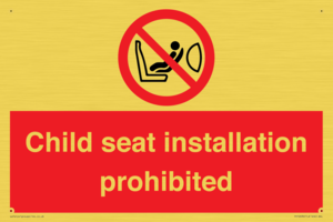PH12636: Child seat installation prohibited