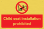 PH12636: Child seat installation prohibited