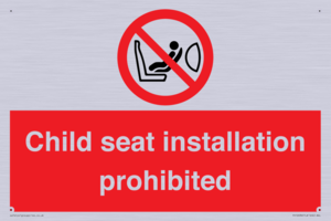 PH12636: Child seat installation prohibited