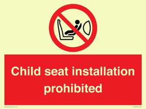 PH12636: Child seat installation prohibited