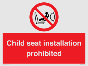 PH12636: Child seat installation prohibited