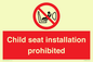 PH12636: Child seat installation prohibited