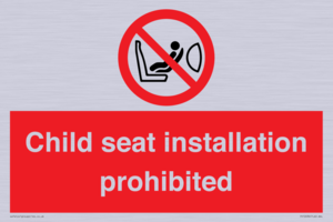 PH12636: Child seat installation prohibited
