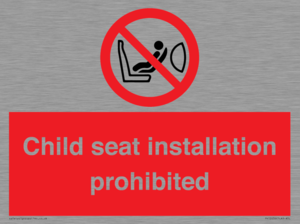 PH12636: Child seat installation prohibited