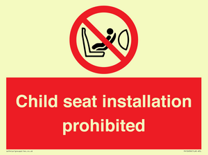 PH12636: Child seat installation prohibited