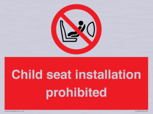 PH12636: Child seat installation prohibited