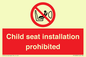 PH12636: Child seat installation prohibited