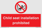PH12636: Child seat installation prohibited