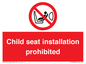 PH12636: Child seat installation prohibited