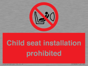 PH12636: Child seat installation prohibited