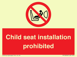PH12636: Child seat installation prohibited