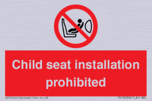 PH12636: Child seat installation prohibited