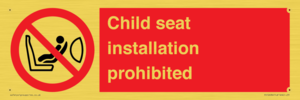 PH12636: Child seat installation prohibited