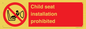 PH12636: Child seat installation prohibited