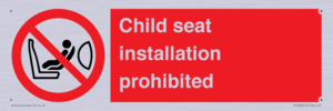 PH12636: Child seat installation prohibited