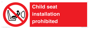 PH12636: Child seat installation prohibited