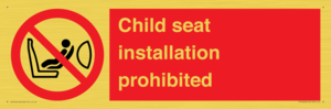 PH12636: Child seat installation prohibited