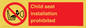 PH12636: Child seat installation prohibited