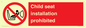 PH12636: Child seat installation prohibited