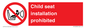 PH12636: Child seat installation prohibited