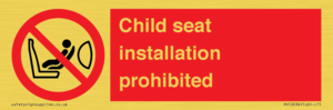 PH12636: Child seat installation prohibited