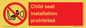 PH12636: Child seat installation prohibited