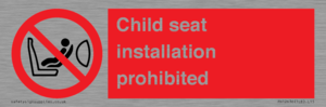 PH12636: Child seat installation prohibited