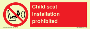 PH12636: Child seat installation prohibited