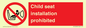 PH12636: Child seat installation prohibited