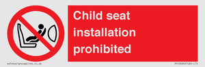 PH12636: Child seat installation prohibited