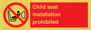 PH12636: Child seat installation prohibited