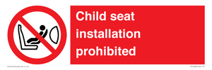 PH12636: Child seat installation prohibited