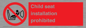 PH12636: Child seat installation prohibited
