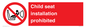 PH12636: Child seat installation prohibited