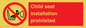 PH12636: Child seat installation prohibited